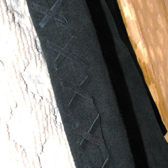 Hypo Active 100% Leather Suede Women's Black Pants Size 20 New with Tags - Picture 2 of 16